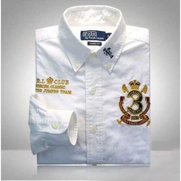 Ralph Lauren Polo Men Rl Club White Shirts(Discounts ,Model,Price reduction,shawl collar) Ralph Lauren Polo Men Rl Club White Shirts(Discounts ,Model,Price reduction,shawl collar)